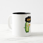 ピクルボールおもしろいマグかわいいピクルボール ツートーンマグカップ (正面左)