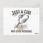 ピクルボールが大好きな女の子だけ ポストカード (裏面)