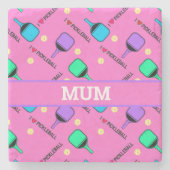 ピクルボールが大好き ストーンコースター (正面)