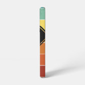 ピクルボールが大好き | レトロストライプモノグラム名 SAMSUNG GALAXYケース (左側面)