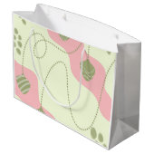 ピクルボールのクリスマスをテーマにした ラージペーパーバッグ (裏面アングル)