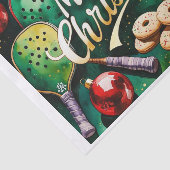 ピクルボールのクリスマスをテーマにした 薄葉紙 (詳細)