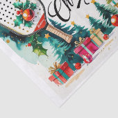 ピクルボールのクリスマスをテーマにした 薄葉紙 (詳細)