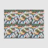 ピクルボールのクリスマスをテーマにした 薄葉紙 (正面)