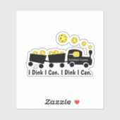 ピクルボールのトレーニング私は黄色のボールが出来る シール (シート)