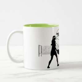 ピクルボールのユーモア："あなたの！" ツートーンマグカップ