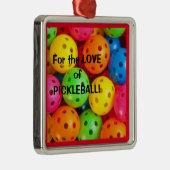ピクルボールの愛のために メタルオーナメント (右)