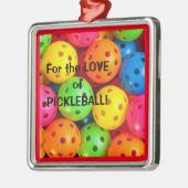 ピクルボールの愛のために メタルオーナメント (左)