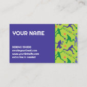 ピクルボールの新緑のシルエット監督に 名刺 (裏面)