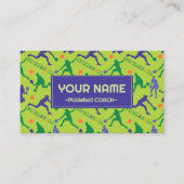 ピクルボールの新緑のシルエット監督に 名刺 (正面)