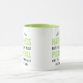 ピクルボールはハピネスおもしろいピックボールギフト マグカップ (中央)