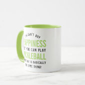 ピクルボールはハピネスおもしろいピックボールギフト マグカップ (正面左)
