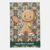 ピクルボールひざまずけ!カスタム文字 キッチンタオル (縦)