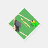 ピクルボールをテーマにしたスポーツダインキング誕生日パーティー スタンダードカクテルナプキン (角)