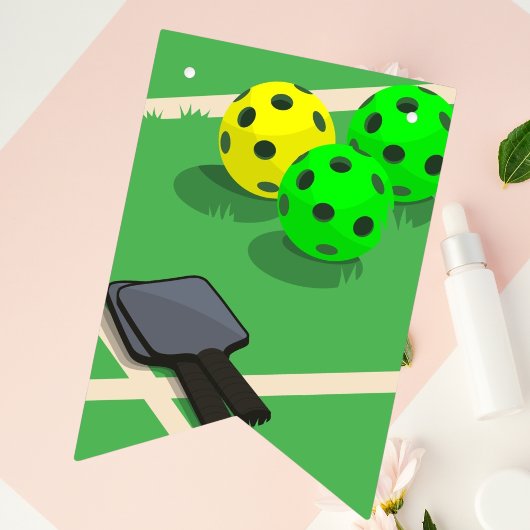 ピクルボールをテーマにしたスポーツダインキング誕生日パーティー バンティングフラッグ