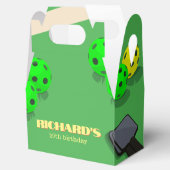 ピクルボールをテーマにしたスポーツダインキング誕生日パーティー フェイバーボックス (オープン)