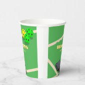 ピクルボールをテーマにしたスポーツダインキング誕生日パーティー 紙コップ (右)