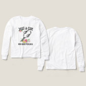 ピクルボールを愛する女の子のみ – フローラパドル (デザイン 正面＆背面)