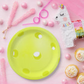 ピクルボールイエローピックボールスポーツ ペーパープレート (パーティー)