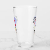 ピクルボールガラスマグカップ タンブラーグラス (左)