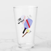 ピクルボールガラスマグカップ タンブラーグラス (正面)