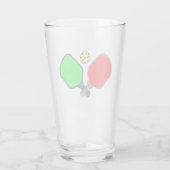 ピクルボールガラス。ガラスコップ タンブラーグラス (裏面)