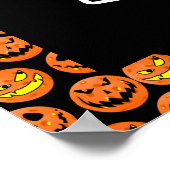 ピクルボールキッチンウィッチかわいいピクルボールハロウィーン ポスター (角)