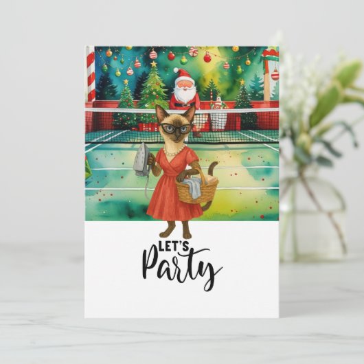 ピクルボールキャットハウスマザードクリスマスレッツパーティー 招待状 (スタンド正面)