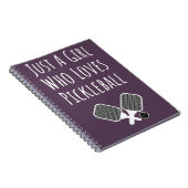 ピクルボールギフトガールズキュートピンクキッズノート ノートブック (右側)