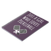 ピクルボールギフトガールズキュートピンクキッズノート ノートブック (左側)