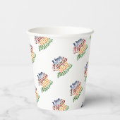 ピクルボールギフトライブ笑い遊ピクルボール 紙コップ (裏面)