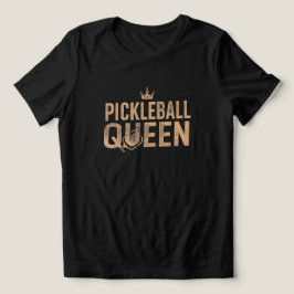 ピクルボールクイーンTシャツ 👑🏓 | かわいいピクルボールプレーヤー トライブレンドＴシャツ
