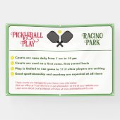 ピクルボールクラブルールアウトドア 横断幕 (横)