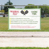 ピクルボールクラブルールアウトドア 横断幕 (インサイチュ)