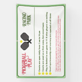 ピクルボールクラブルールアウトドア 横断幕 (縦)