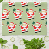 ピクルボールクリスマスキッチンタオル キッチンタオル (折り畳み)