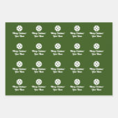 ピクルボールクリスマスホリデーラッピング紙シート ラッピングペーパーシート (正面3)