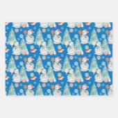 ピクルボールクリスマス包装紙シート ラッピングペーパーシート (正面2)