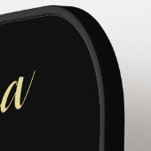 ピクルボールコートフロントサイドのクイーン ピックルボールラケット (左詳細)