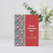 ピクルボールサンタ🎅メリークリスマス🎁 ポストカード (スタンド正面)