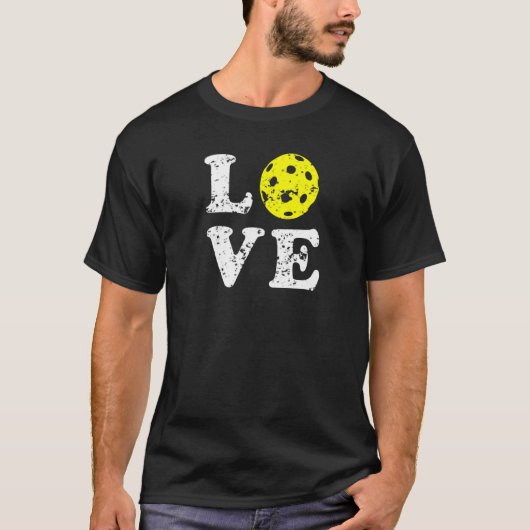 ピクルボールシャツかわいいリタイアギャグ Tシャツ (正面)