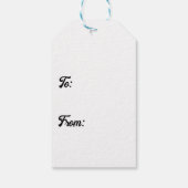 ピクルボールジョイクリスマスパーティー赤ホホホホホ ギフトタグ (裏面)