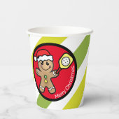 ピクルボールジンガーブレッドボーイカスタム文字  紙コップ (裏面)