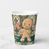 ピクルボール🎄ジンジャーブレッドDink 紙コップ (裏面)