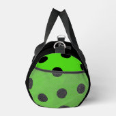 ピクルボールスケッチカスタムとスポーツ名 – ライム ダッフルバッグ (右)