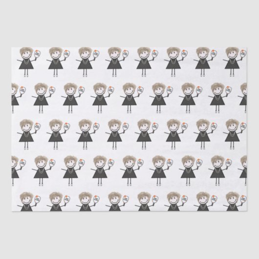 ピクルボールスティックフィギュア 薄葉紙 (正面)