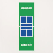 ピクルボールスポーツコートパーソナライズされたヨガマット ヨガマット (正面)