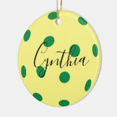 ピクルボールセラミックオーナメント セラミックオーナメント (左)