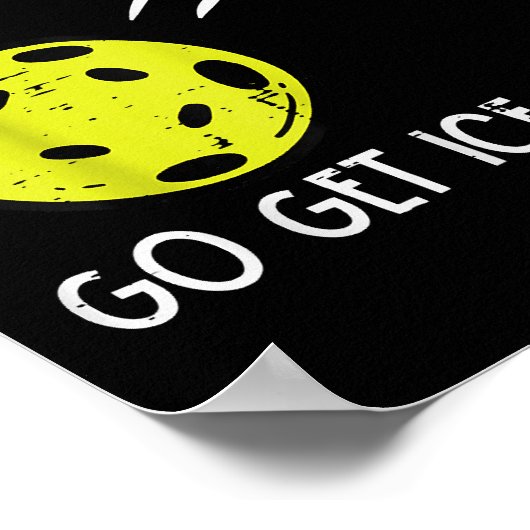 ピクルボールソフトサーブアイスクリームピクルボールミー ポスター (角)