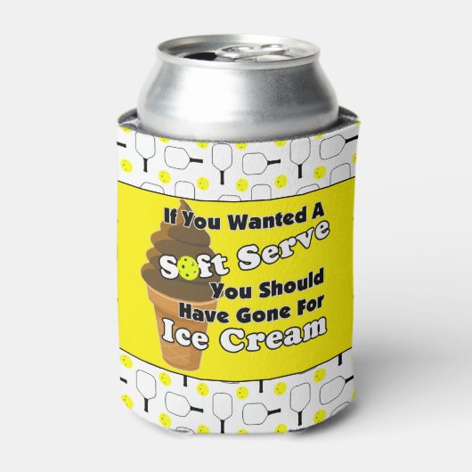 ピクルボールソフトサーブ、代わりにアイスクリームに行く 缶クーラー (缶正面)